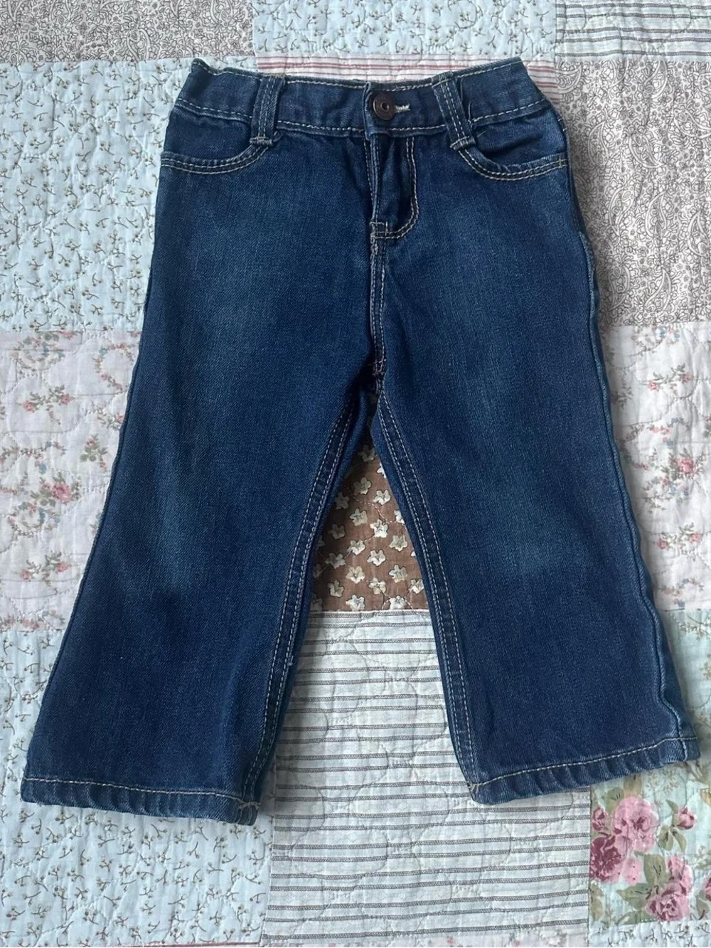 Oskosh toddlers' bootcut blue jeans